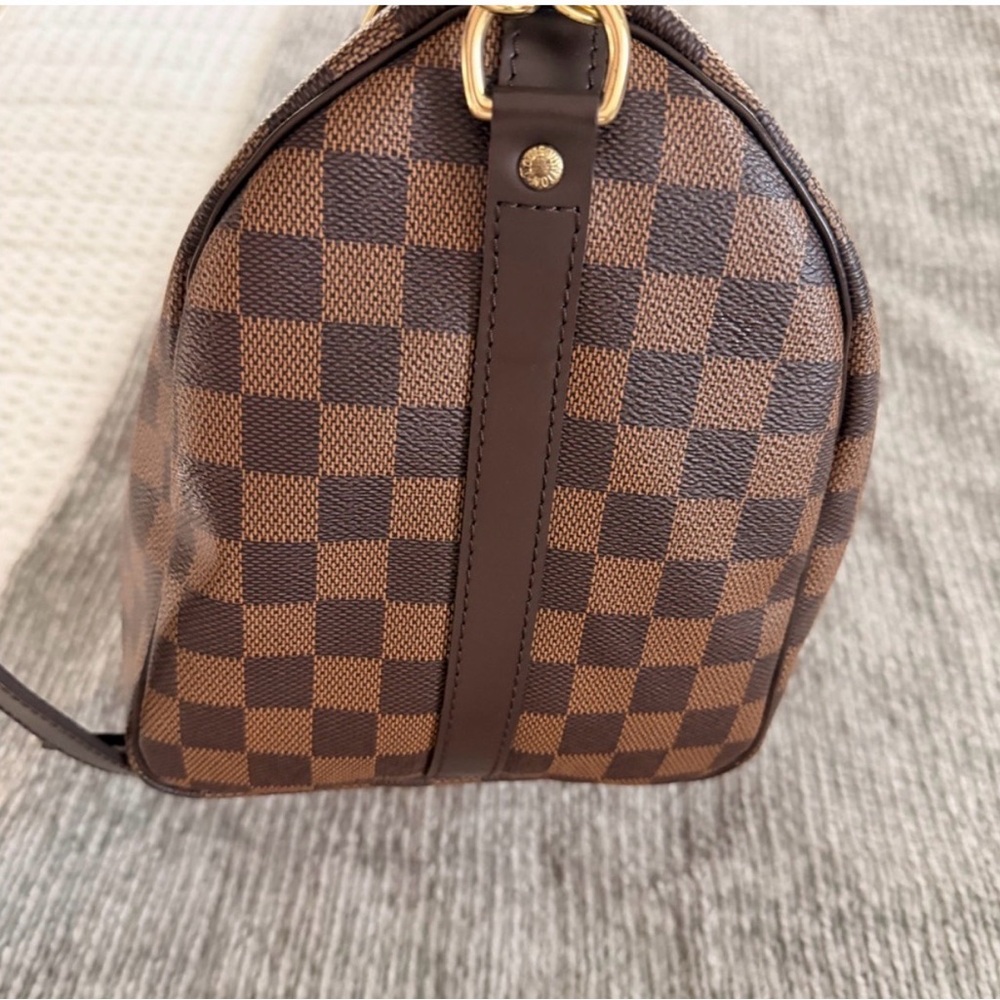 Authentic Louis Vuitton Checkered Satchel Damier Speedy 30 - Picture 5 of 10